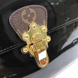 Louis Vuitton Replica Patent Leather Monogram Canvas Cherrywood Bag M53353 Noir 2018