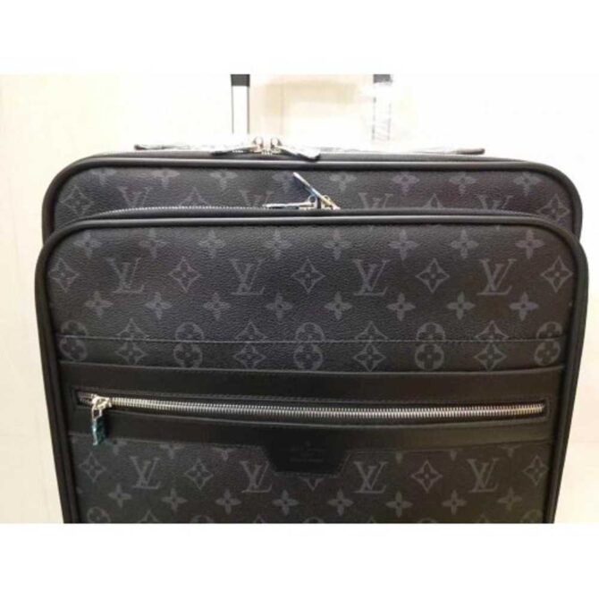 Louis Vuitton Replica Pégase Légère 58 Monogram Canvas Business Rolling Luggage 23242 Black