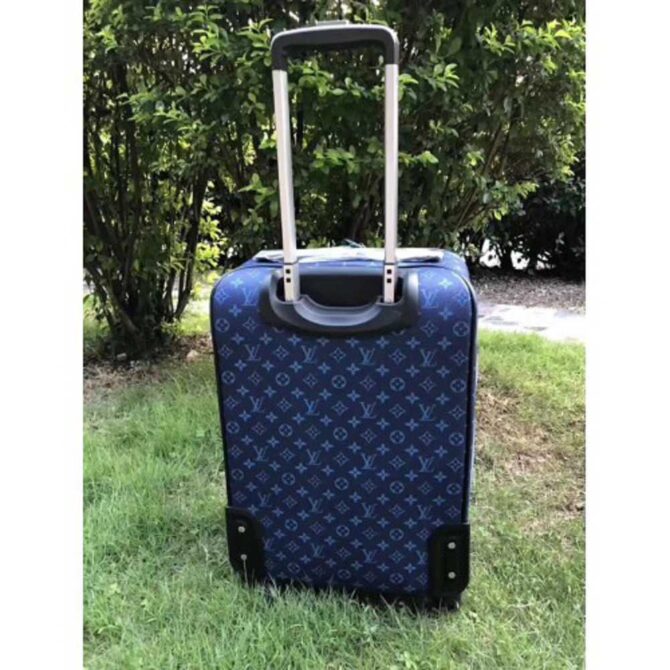 Louis Vuitton Replica Pégase Légère 58 Monogram Canvas Business Rolling Luggage 23251 Blue