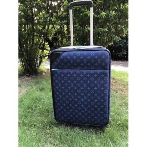 Louis Vuitton Replica Pégase Légère 58 Monogram Canvas Business Rolling Luggage 23251 Blue