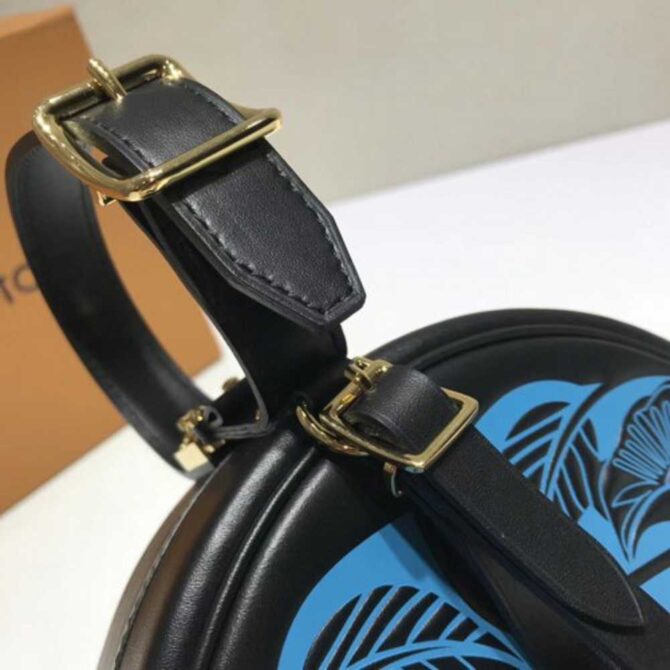 Louis Vuitton Replica Petite Boite Chapeau Bag M52341 Black/Blue 2018