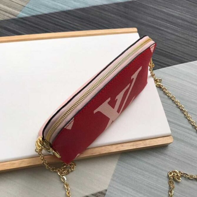 Louis Vuitton Replica Pochette Cosmetique Cosme XL Bag with Chain M67694 Rouge