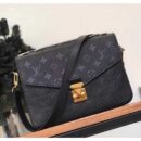 Louis Vuitton Replica Pochette Metis Monogram Empreinte Leather Bag M41487 Noir