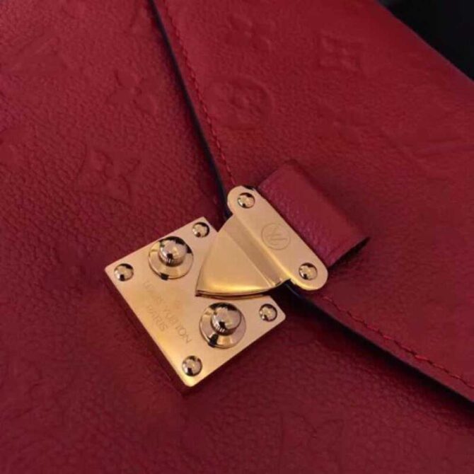 Louis Vuitton Replica Pochette Metis Monogram Empreinte Leather Bag M41488 Red