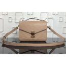 Louis Vuitton Replica Pochette Metis Monogram Empreinte Leather Bag M44245 Beige