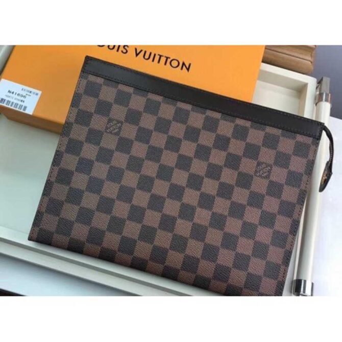 Louis Vuitton Replica Pochette Voyage MM Bag Damier Ebene Canvas N41696