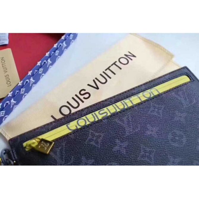 Louis Vuitton Replica Pouch Clutch Large Bag Monogram Canvas Yellow Spring Summer 2018