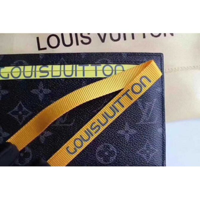 Louis Vuitton Replica Pouch Clutch Small Bag Monogram Canvas Yellow Spring Summer 2018