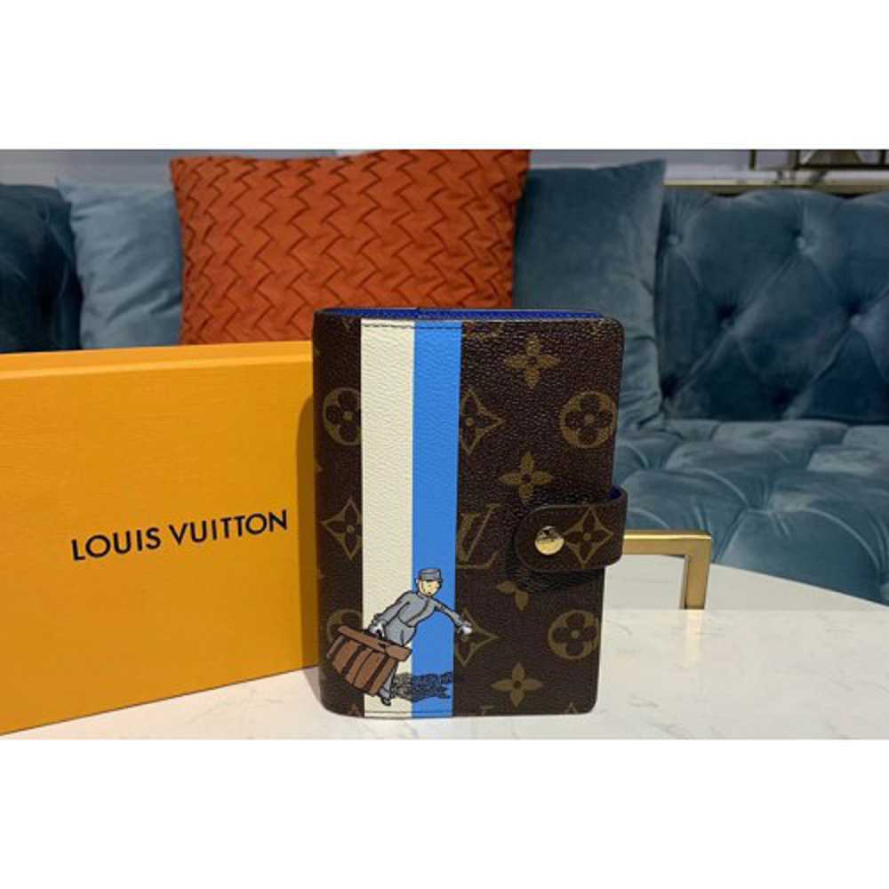 Louis Vuitton Replica R20005 LV Replica Small Ring Agenda Cover Wallet Monogram canvas With Doorman