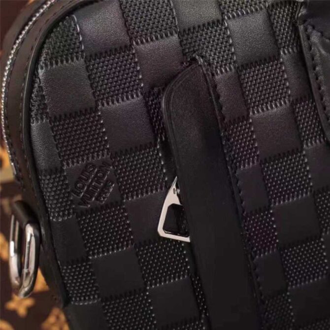 Louis Vuitton Replica STUDIO BRIEFCASE Damier Infini cowhide leather N41490 Onyx (75404)