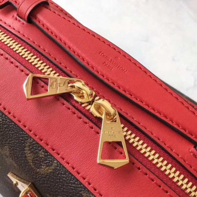 Louis Vuitton Replica Saintonge Monogram Calfskin Bag M43556 Red 2018