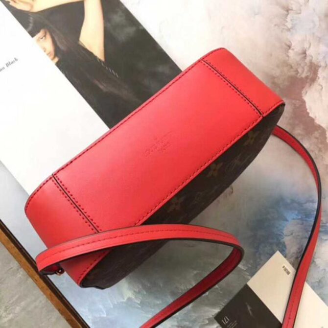 Louis Vuitton Replica Saintonge Monogram Calfskin Bag M43556 Red 2018