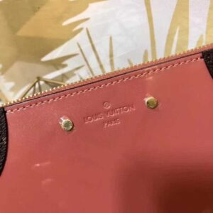 Louis Vuitton Replica Sarah Monogram Vernis Leather Zip Around Wallet Pink 2018