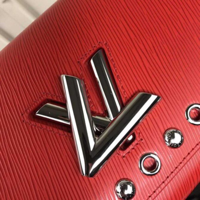Louis Vuitton Replica Studs And Eyelets Epi Leather Twist MM Bag M54269 Coquelicot 2018