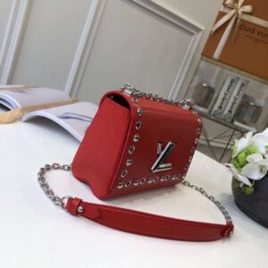 Louis Vuitton Replica Studs And Eyelets Epi Leather Twist PM Bag Coquelicot 2018