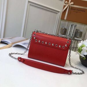 Louis Vuitton Replica Studs And Eyelets Epi Leather Twist PM Bag Coquelicot 2018