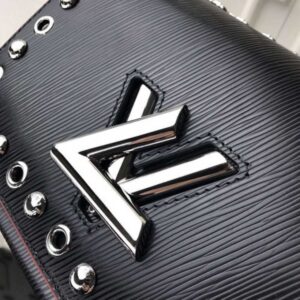 Louis Vuitton Replica Studs And Eyelets Epi Leather Twist PM Bag Noir 2018