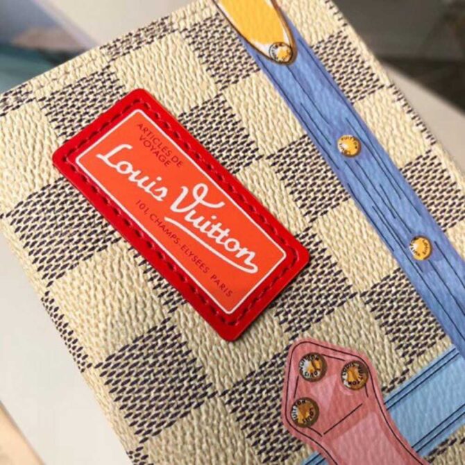Louis Vuitton Replica Summer Trunks Damier Azur Canvas Clémence Wallet N60109 2018