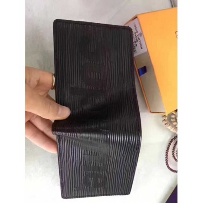 Louis Vuitton Replica Supreme X Epi Wallet Black 2017