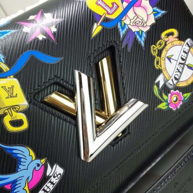 Louis Vuitton Replica Tattoo Epi Leather Twist MM Bag M52897 Noir 2019