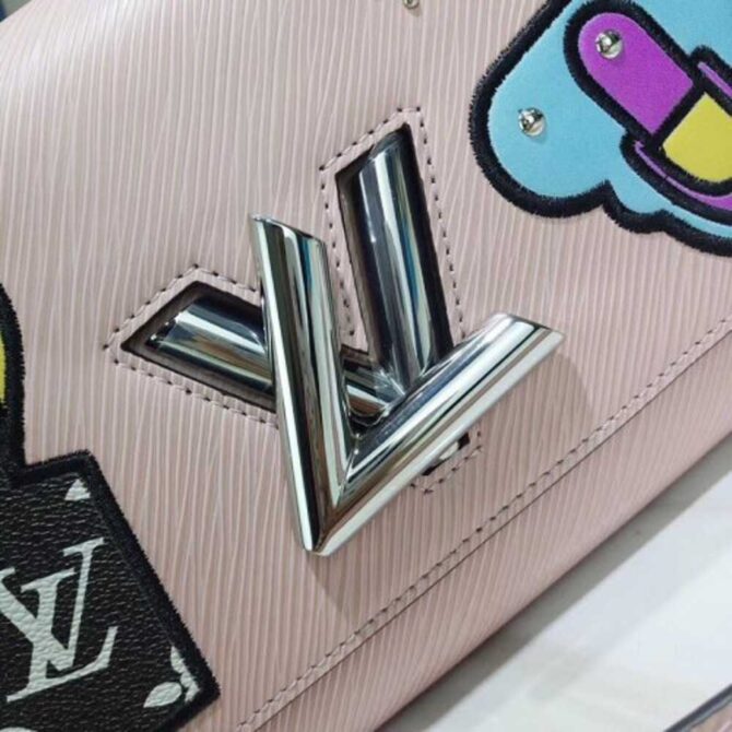 Louis Vuitton Replica Travel Stickers Epi Twist MM Bag M52487 Rose Ballerine 2019