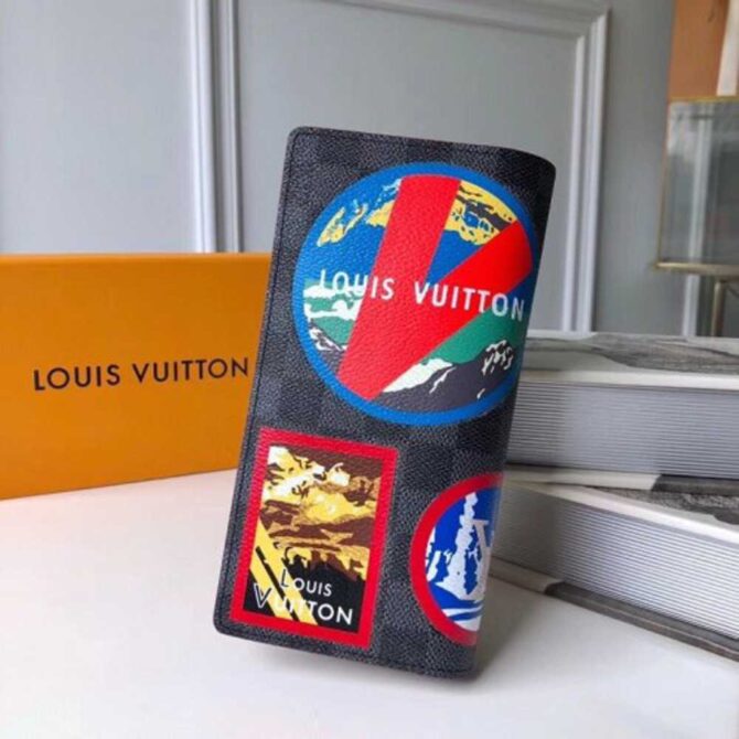 Louis Vuitton Replica Travel Stickers Patches Alps Brazza Wallet N60091 2018