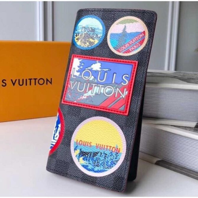 Louis Vuitton Replica Travel Stickers Patches Alps Brazza Wallet N60091 2018