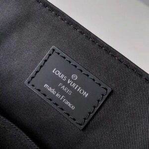 Louis Vuitton Replica Travel Stickers Patches Alps Damier Graphite Canvas District PM Messenger Bag N40040 2018