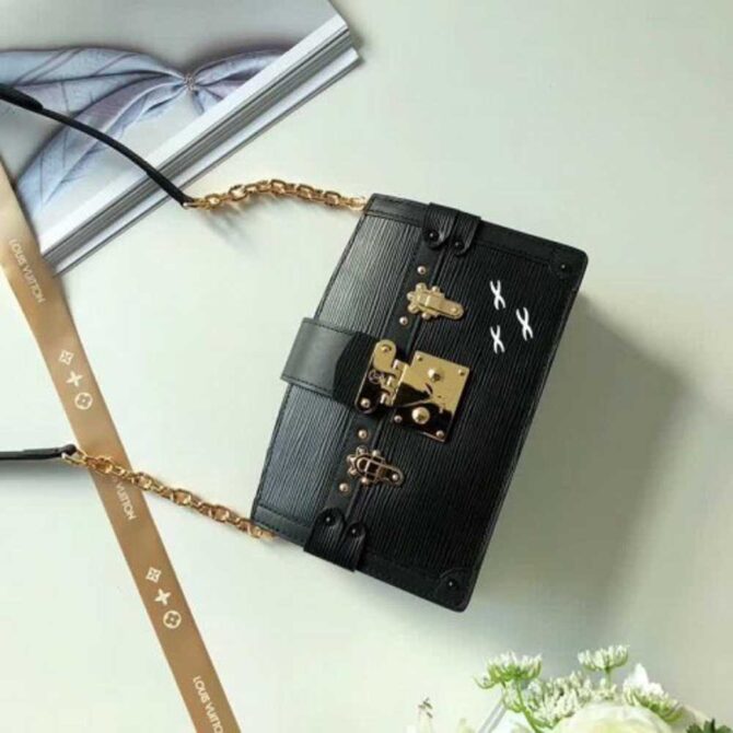 Louis Vuitton Replica Trunk Clutch in Epi Leather M53052 Black 2018
