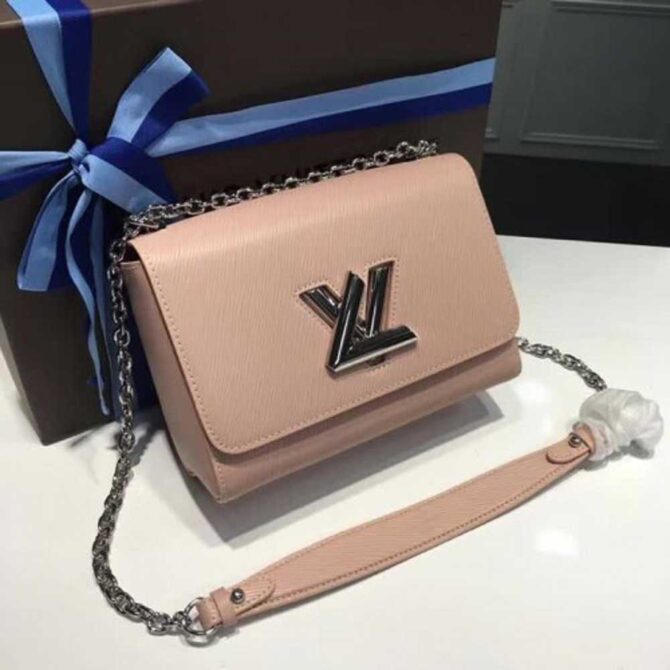Louis Vuitton Replica Twist MM Bag in Epi Leather M50280 Nude 2018