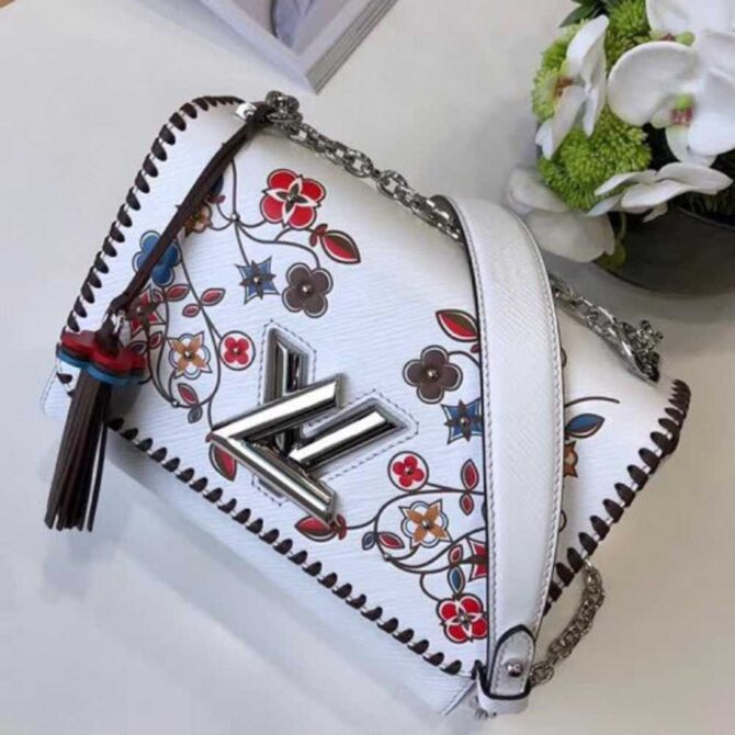 Louis Vuitton Replica Twist MM Bag in Epi Leather M53532 White 2018