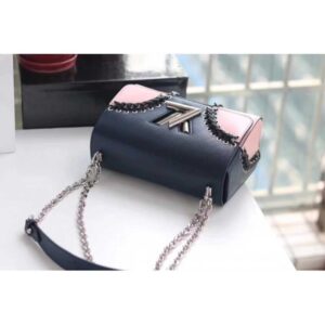 Louis Vuitton Replica Twist MM Bag in Epi Leather M54079 Dark Blue 2018