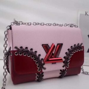 Louis Vuitton Replica Twist MM Bag in Epi Leather M54079 Pink/Red 2018