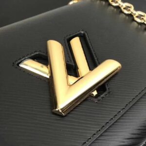 Louis Vuitton Replica Twist MM Epi Leather Shoulder Bag M50282 Black/Gold 2017