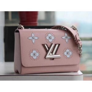 Louis Vuitton Replica Twist MM Shoulder Bag in Epi Leather M52131 Pink 2018