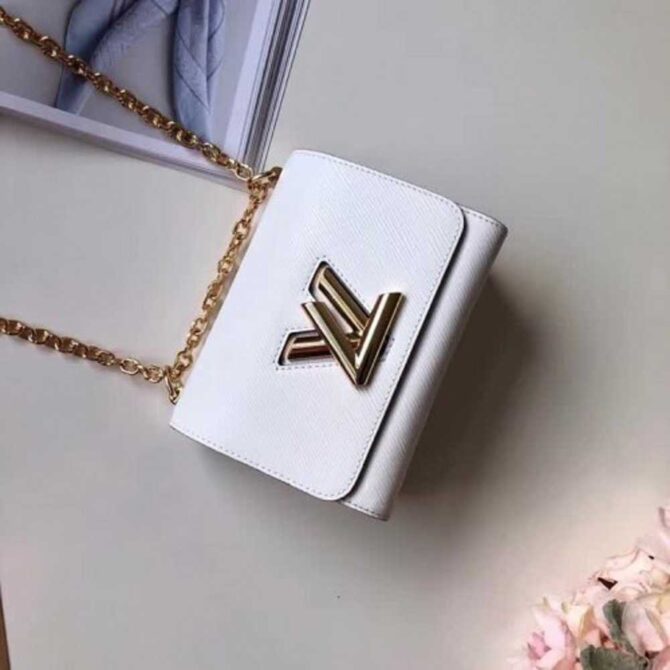 Louis Vuitton Replica Twist PM Bag in Epi Leather M50332 White 2018