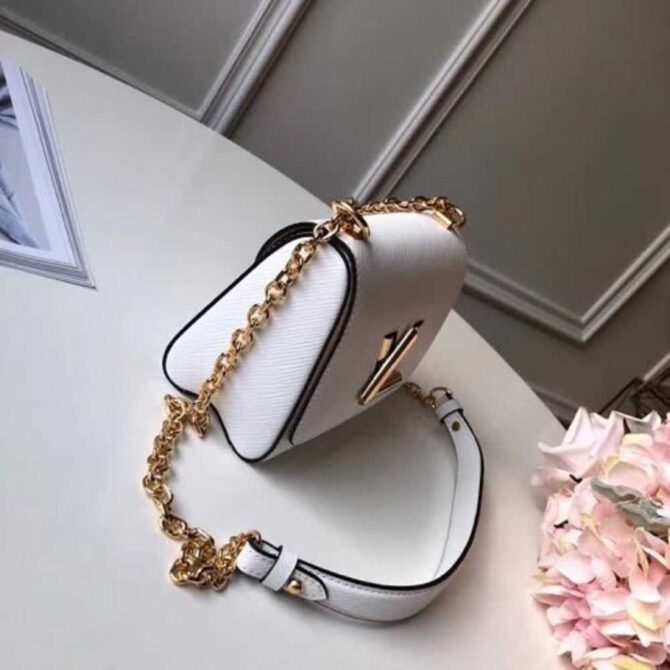 Louis Vuitton Replica Twist PM Bag in Epi Leather M50332 White 2018