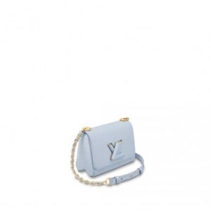 Louis Vuitton Replica Twist Pm Handbag Epi Grained Cowhide Leather Bleu Celeste Blue M57598
