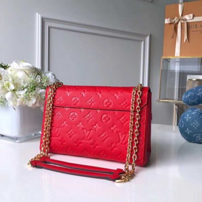 Louis Vuitton Replica Vavin PM Shoulder Bag in Monogram Empreinte Leather M43936 Red 2018