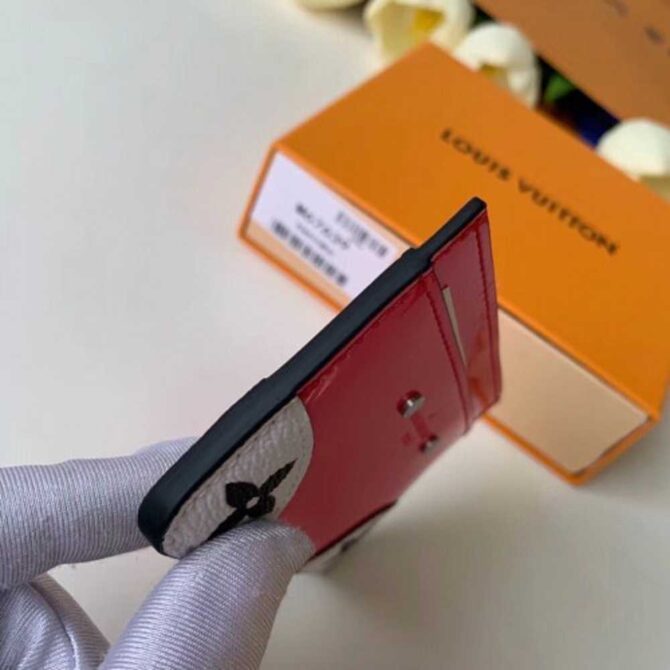 Louis Vuitton Replica Vernis Miroir Patent Leather Venice Card Holder M63855 Fuchsia 2019