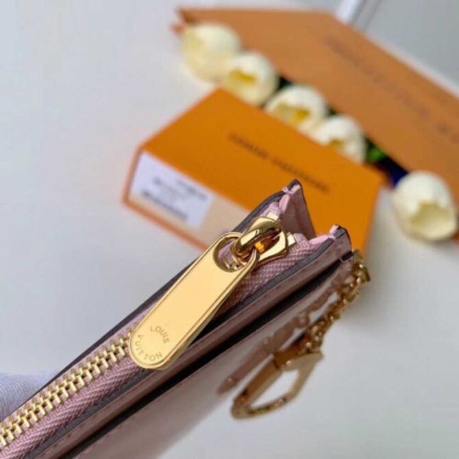Louis Vuitton Replica Vernis Miroir Patent Leather Venice Key Pouch Bag M63853 Rose Ballerine Pink 2019