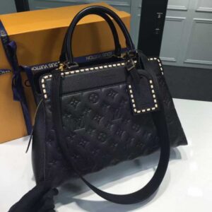 Louis Vuitton Replica Vosges Monogram Empreinte Leather Medium handbag M41491 Black(kd-732803)