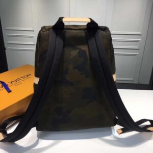 Louis Vuitton Replica X Supreme Camouflage Canvas Apollo Backpack 2017