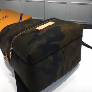 Louis Vuitton Replica X Supreme Camouflage Canvas Apollo Backpack 2017