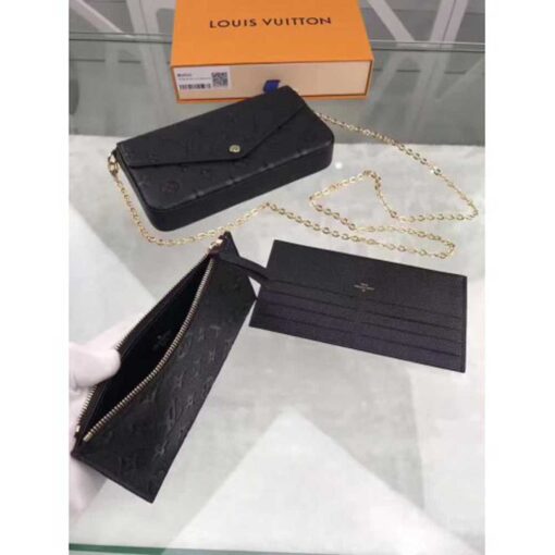 Louis Vuitton Replica pochette felicie monogram empreinte M64064 Noir(GS-741901)